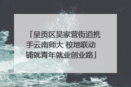 呈贡区吴家营街道携手云南师大 校地联动铺就青年就业创业路